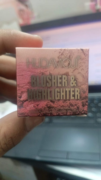 3 In 1 Matte Highlighter Blush Palette