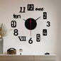 3d Wooden Wall Clock Decor
