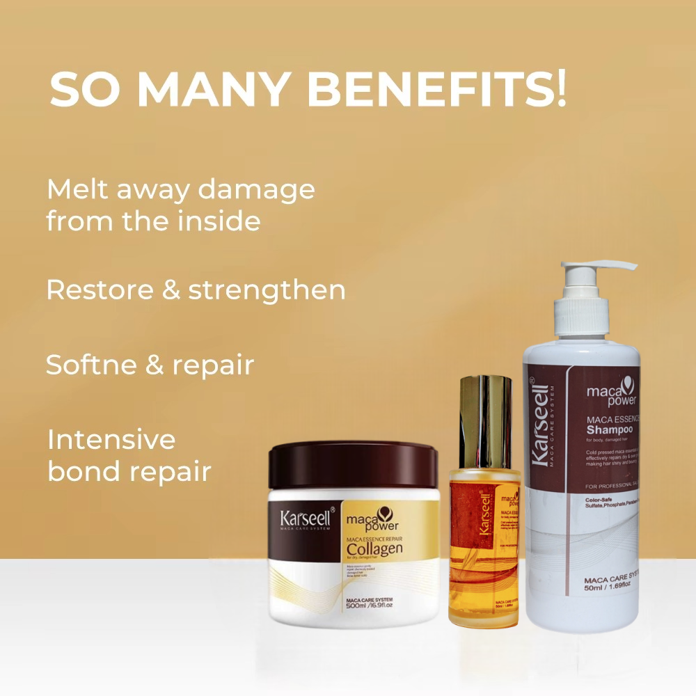 Karseell Collagen Hair Mask + Argan Oil + Hair Shampoo Set