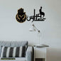 Abbas Alamdar 3d Wall Clock With Lights